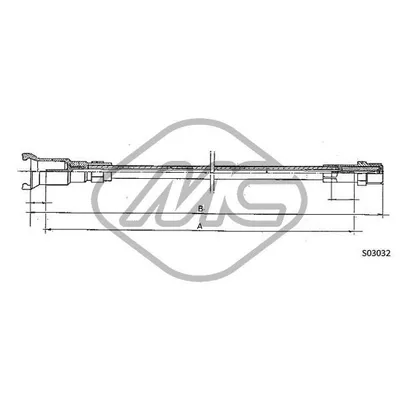 Трос спидометра AX ALL MM.??310 Metalcaucho 80781