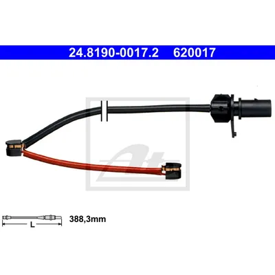 Датчик износа тормозных колодок AUDI A4 (B8) Avant (08-) ATE 24.8190-0017.2