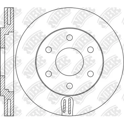 Диск тормозной передний INFINITI QX56 II 2010-> /VENT D=350MM NIBK RN1615