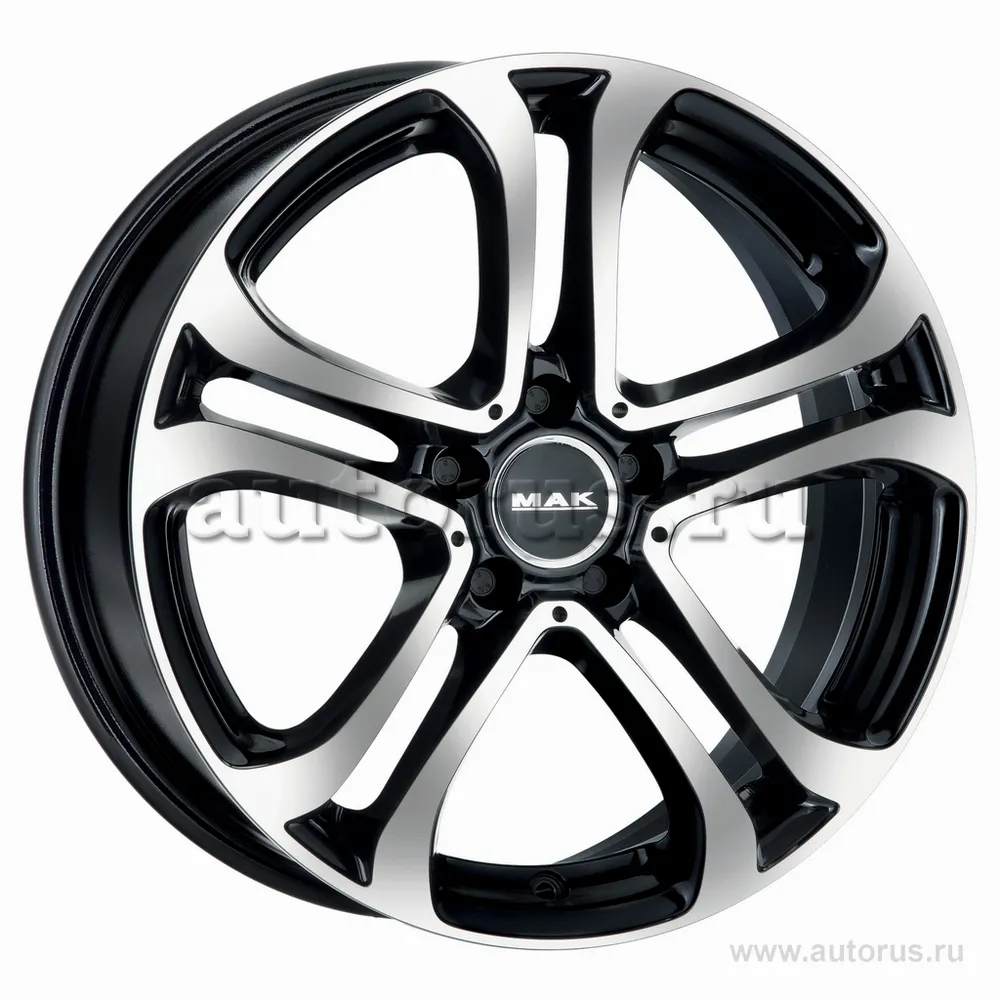 Диск литой R18 8J 5x112/66.6 ET48 MAK Stuttgart Black Mirror F8080GABM48WS5X