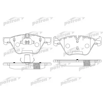 Колодки тормозные дисковые передн BMW: 3 05-, 3 Touring 05-, 5 03-, 5 Touring PATRON pbp1773