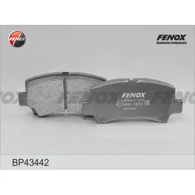 Колодки тормозные дисковые SUZUKI WAGON R+, 1.0I-1.2 4WD, 98-00 ПЕРЕДНИЕ FENOX BP43442