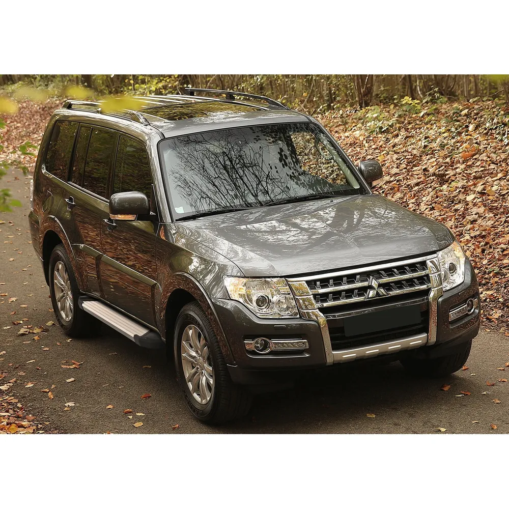 Порог-площадка Silver F173AL + комплект крепежа, RIVAL, Mitsubishi Pajero IV 2006-2011-2014- Mitsubishi Pajero IV F173AL.4002.1
