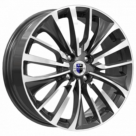 Диск литой R17 6.5J 4x100/60.1 ET41 КИК Flanker Алмаз черный r76236