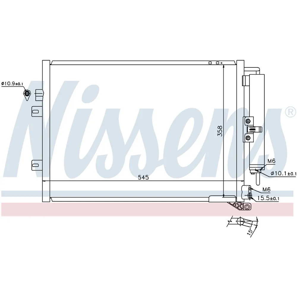 Радиатор конд NISSENS 940125