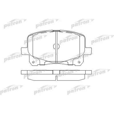 Колодки тормозные дисковые передн TOYOTA: PREVIA 00- PATRON PBP1752