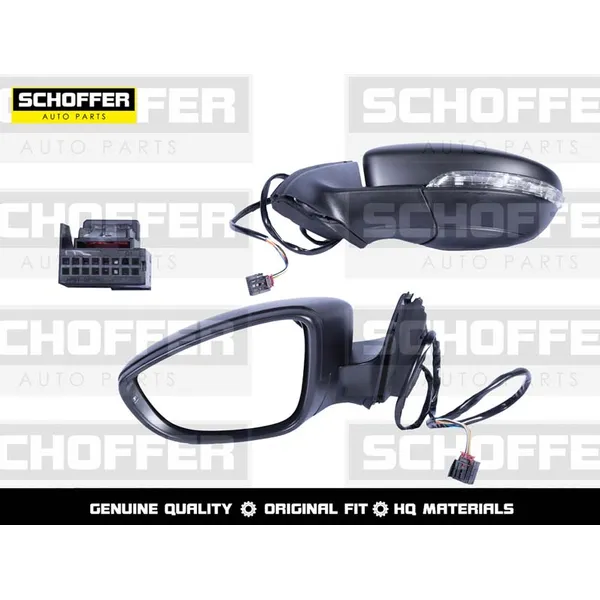 Зеркало левое Volkswagen Jetta 11- 6 конт. поворот регул-ка обогрев SCHOFFER SHF13041