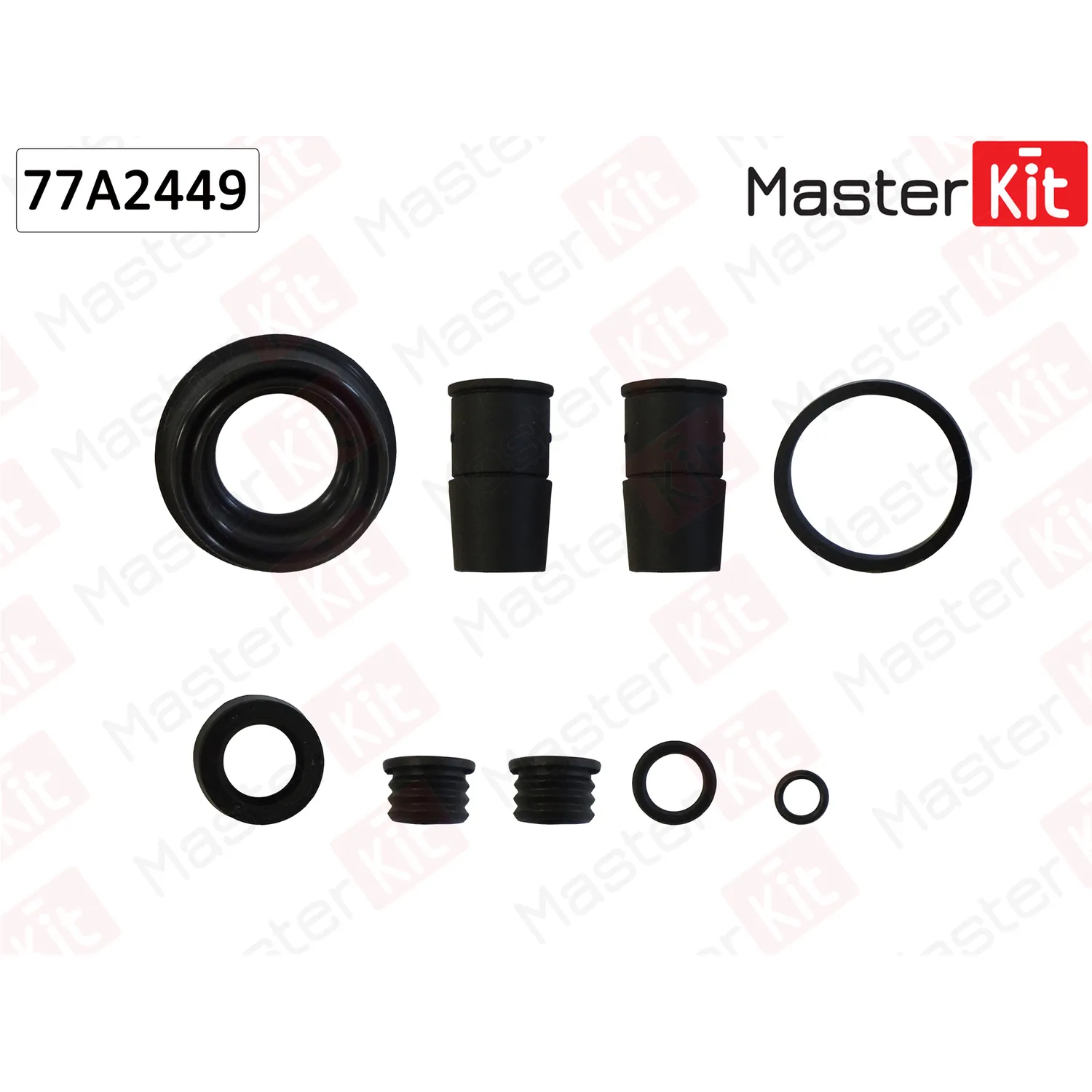 Ремкомплект тормозного суппорта Ford TOURNEO CONNECT 2002 - 2013, TRANSIT CONNECT (P65_, P70 MASTERKIT 77A2449
