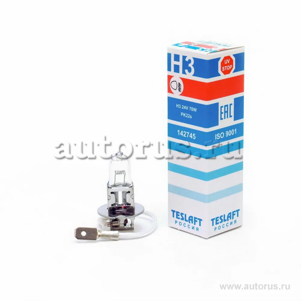 Лампа 24V H3 70W Teslaft 1 шт. картон 142745