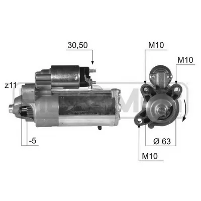 Стартер FORD 2.0 TDCI 2.2кВт.