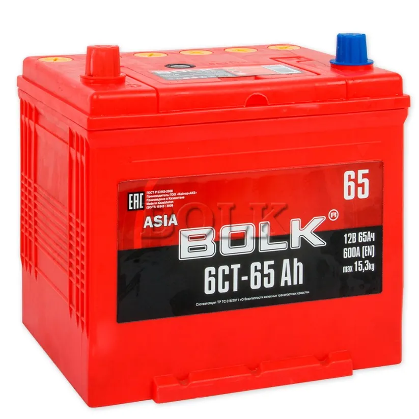 Уценка Аккумулятор BOLK ASIA 65 А/ч прямой L+ 230x173x220 D23 EN 600 А