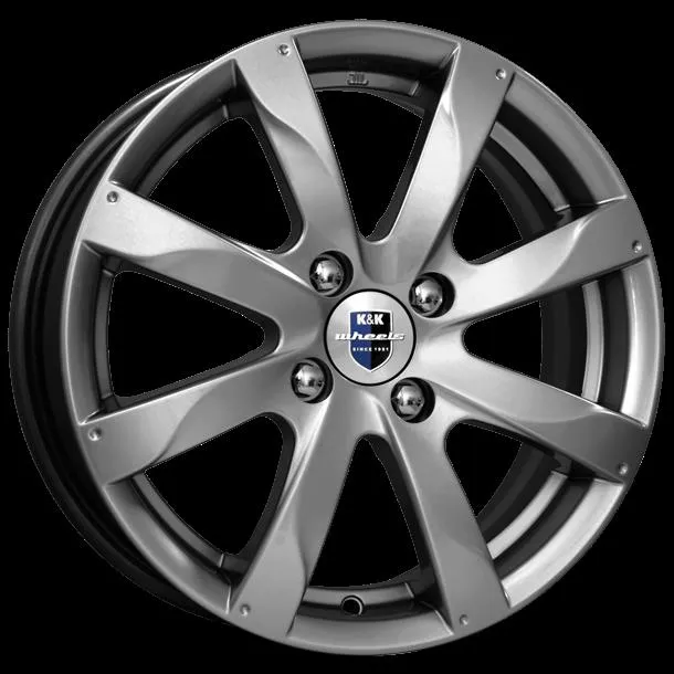 Диск литой R15 6J 4x100/67.1 ET38 КИК Джемини Дарк платинум 72442