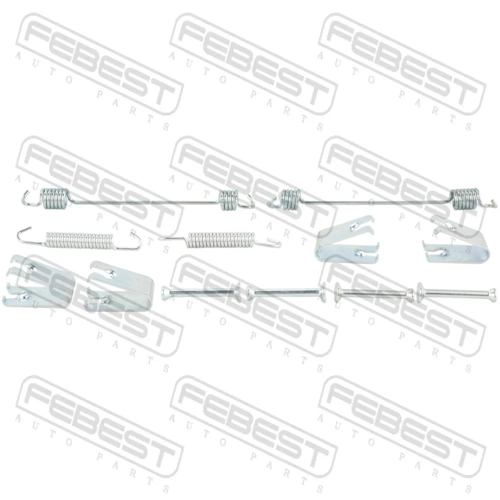 Монтажный комплект барабанных колодок MAZDA 2 DY 2003-2007 [EU] FEBEST 0504-DYR