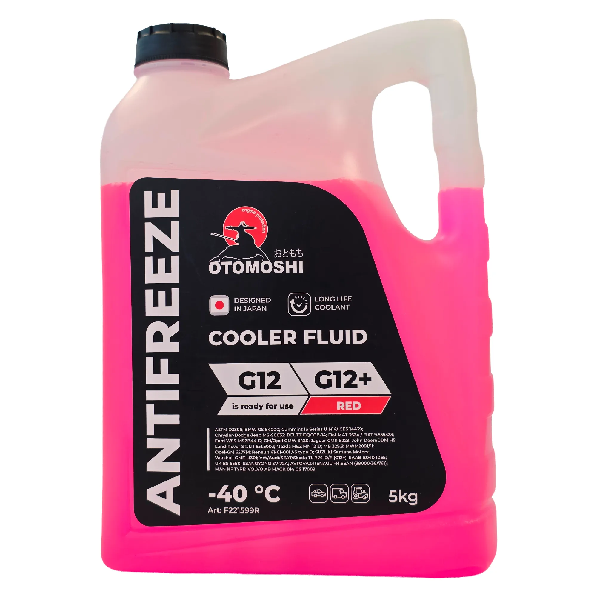 Антифриз OTOMOSHI COOLER FLUID G12/G12+ 5 кг F221599R