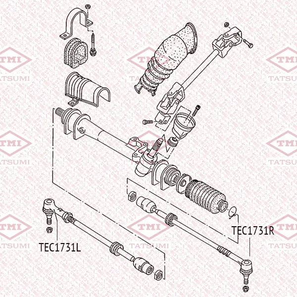 Наконечник рулевой тяги R VW Golf/Jetta/Vento/Passat 84-> TATSUMI TEC1731R