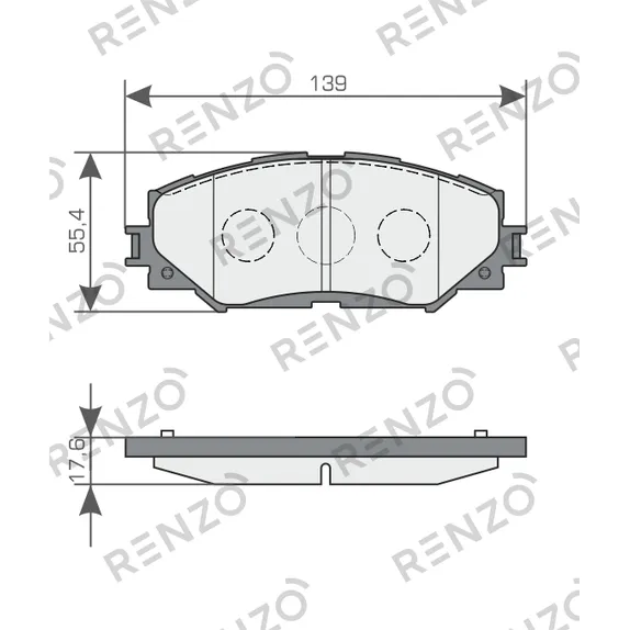 Колодки дисковые RENZO RNZ284