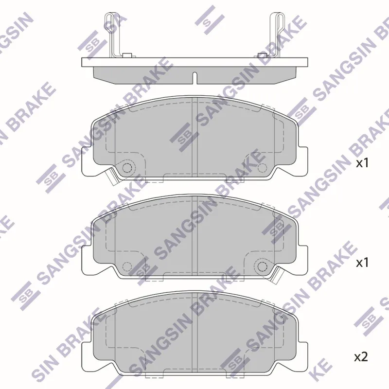 Колодки тормозные передние SANGSIN BRAKE SP1427