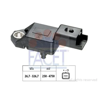 Датчик давления воздуха CITROEN: C5 II 2.2HDI 04.06-, C5 III 2.2HDI 07.10-, C6 2.2HDI 06.06-, C8 2.2 FACET 10.3136