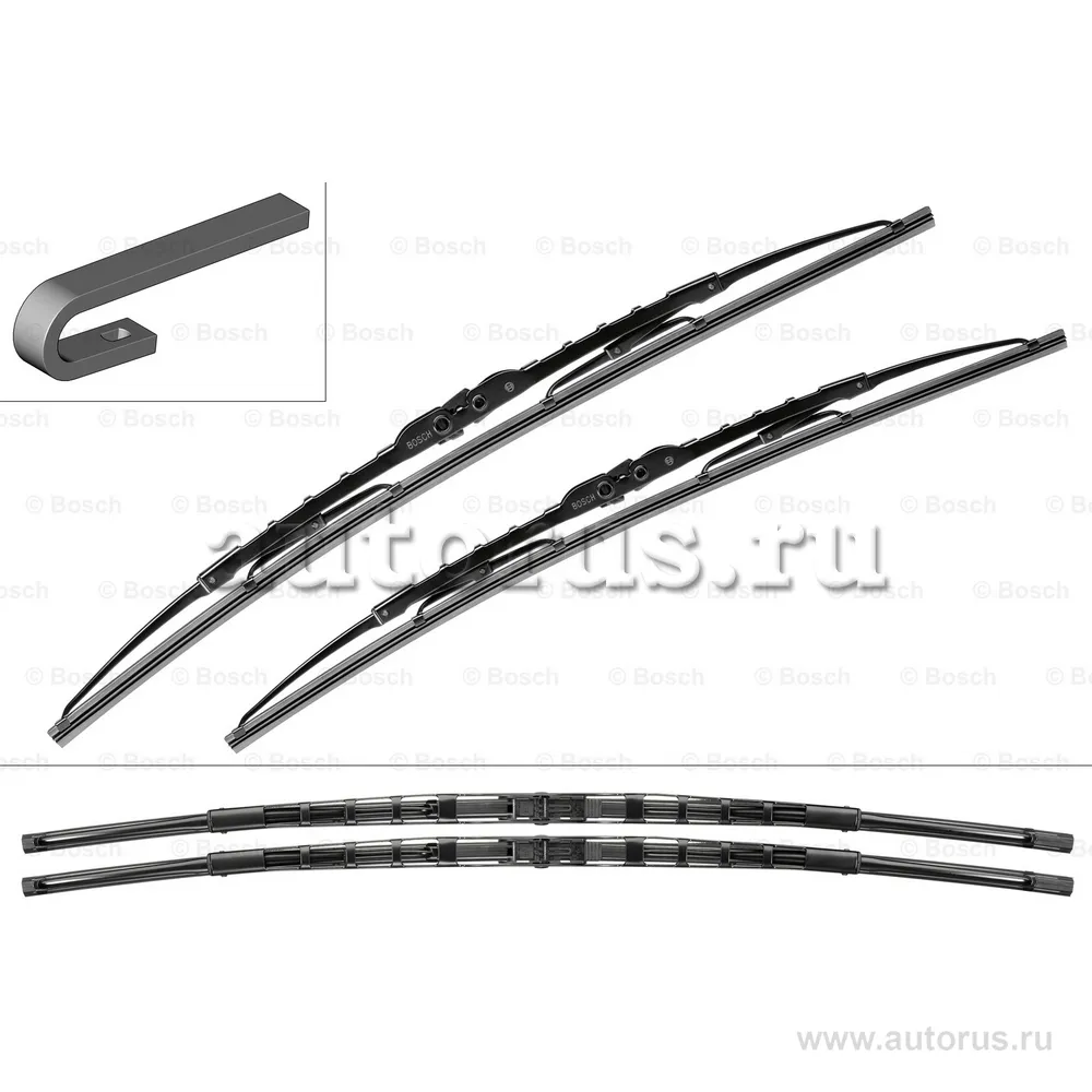 Щетка стеклоочистителя мм 1 шт BOSCH 3 397 001 532