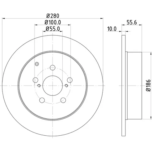 Диск тормозной NISSHINBO ND1084K