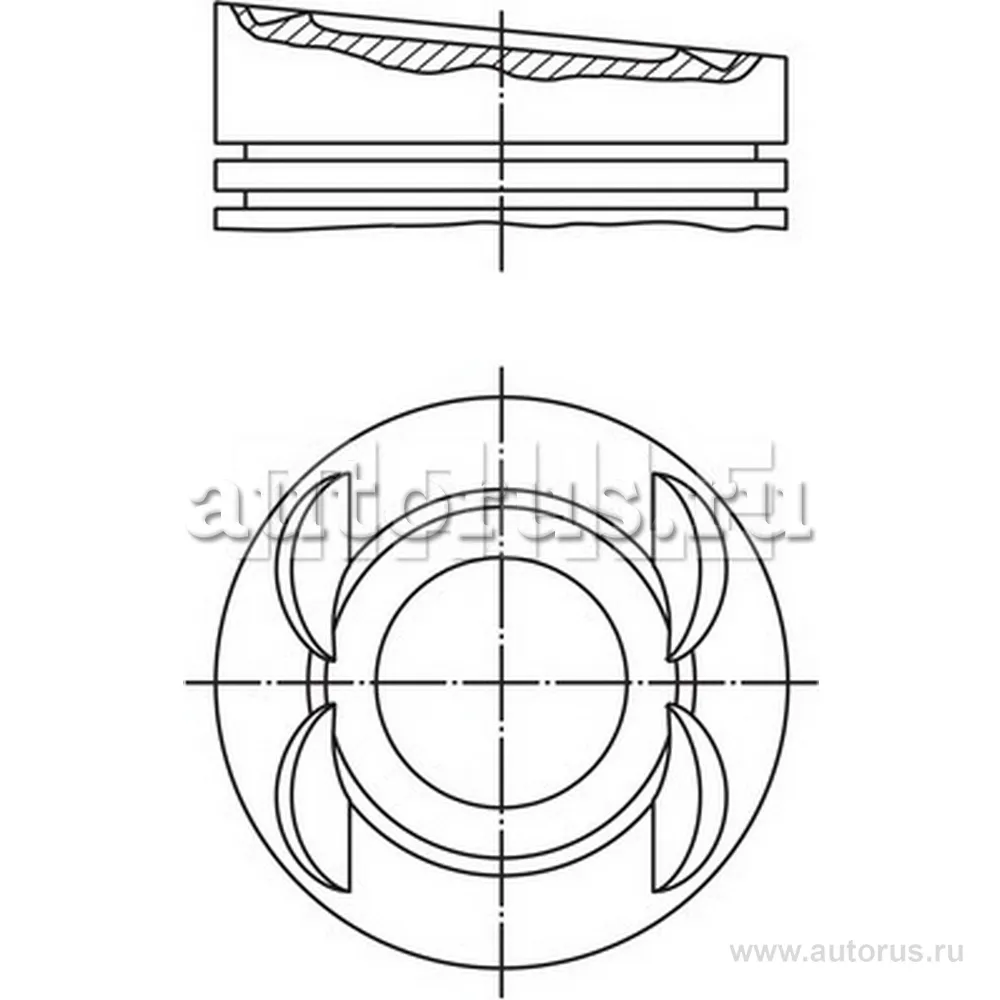 Поршень d84.010x1.2x1.5x2.0 STD Цена за 1 шт. KNECHT/MAHLE 0280300