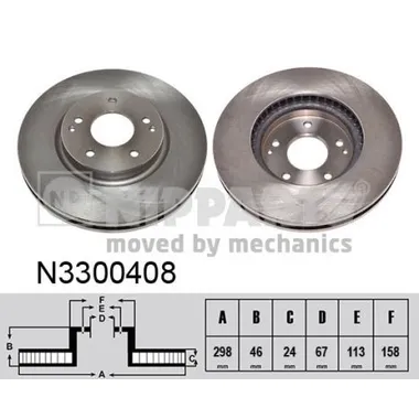 Диск тормозной NIPPARTS N3300408