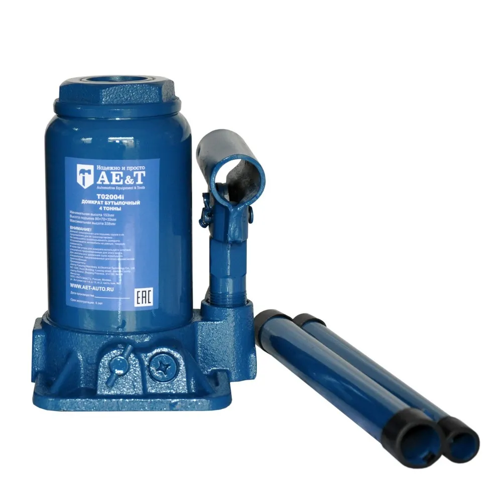 Домкрат бутылочный двухштоковый T02004i AET 4т AE&T T02004i