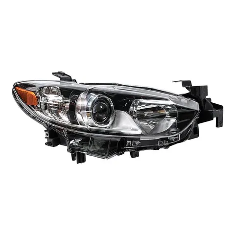 Фара правая с желтым указателем поворота MAZDA 6 2012-2018 Eagle eyes MZ287A101R