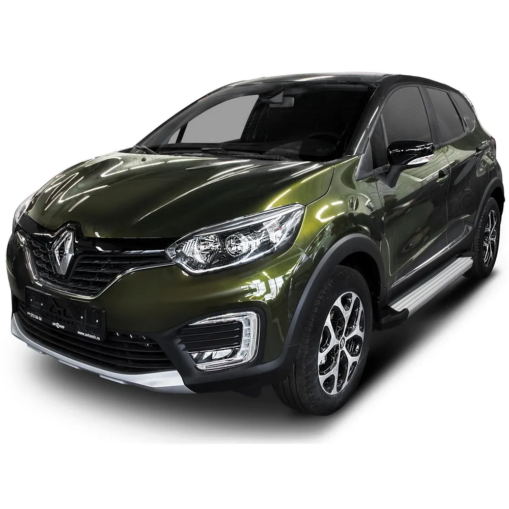 Порог-площадка Silver F173AL + комплект крепежа, RIVAL, Renault Kaptur 2016-2020 Renault Kaptur 2016-2020 F173AL.4703.1