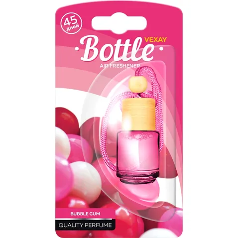 Ароматизатор жидкий подвесной флакон с деревянной крышкой Aroma BOTTLE Bubblegum Vexay Aroma VXBL-7