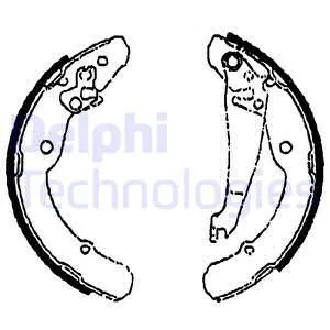Колодки тормозные барабанные DELPHI LS1784