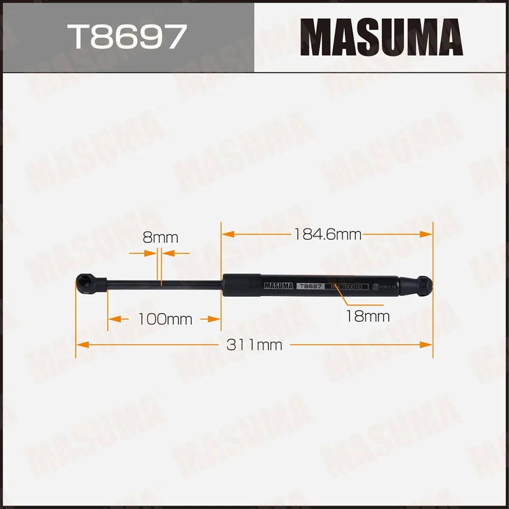 Упор газовый MASUMA T8697