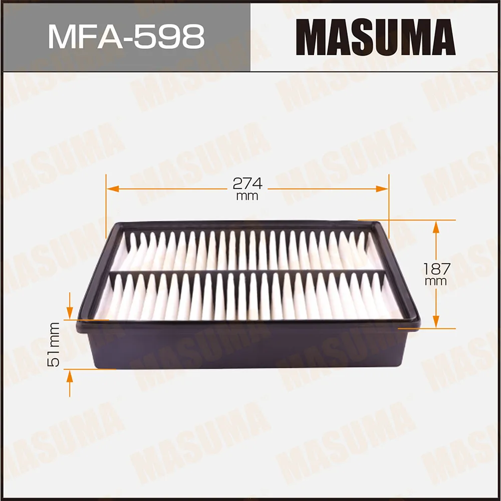 Фильтр воздушный MAZDA AXELA MASUMA MFA-598