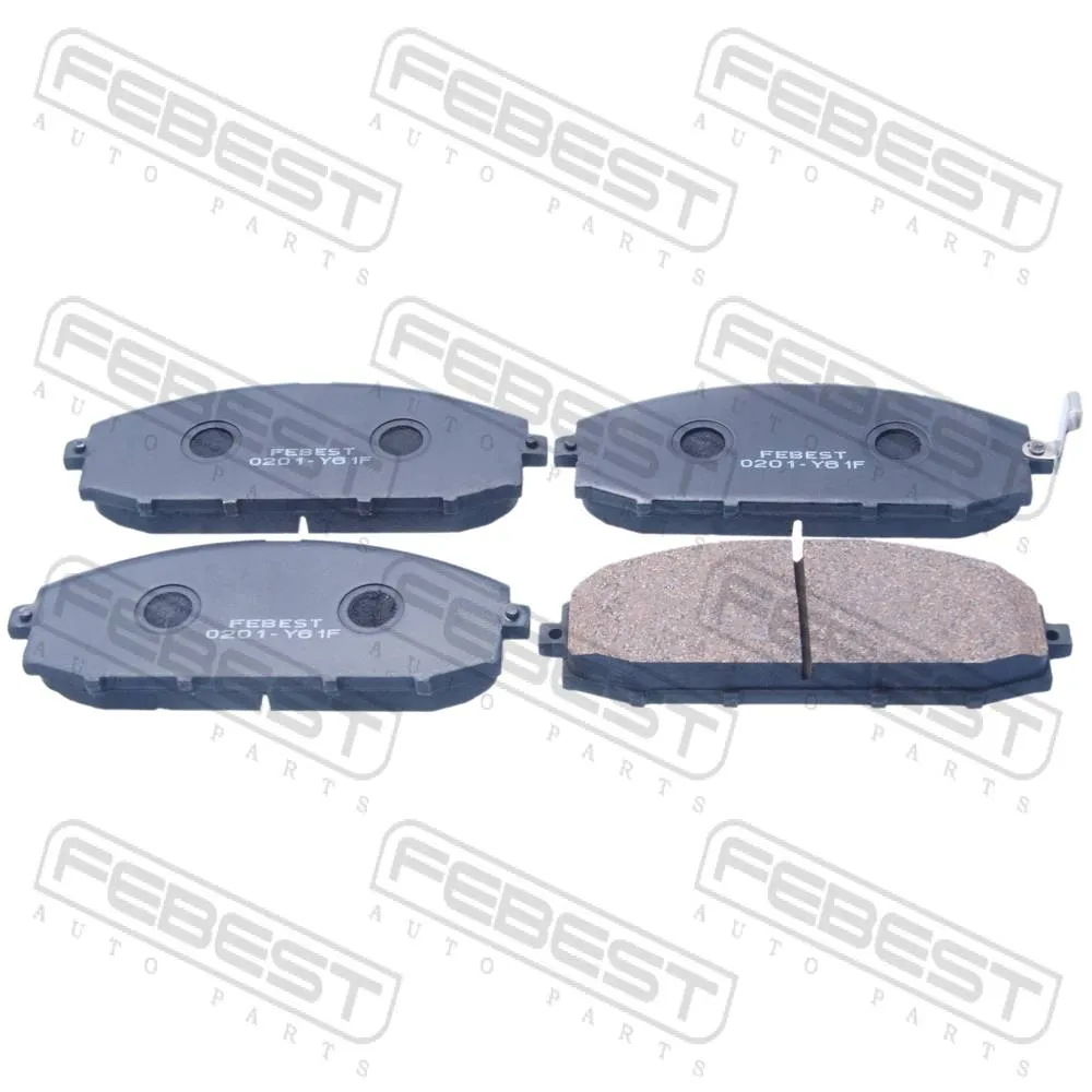 Колодки тормозные передние NISSAN SAFARI Y61 1997.08- [GL] FEBEST 0201-Y61F