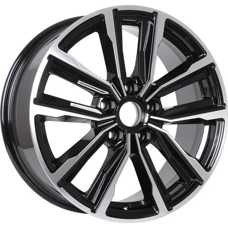 Диск литой R17 7.5J 5x114.3/67.1 ET35 КИК Лацио Алмаз черный 77369