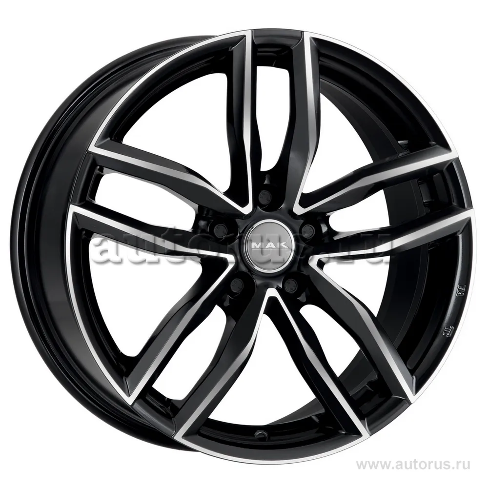 Диск литой R18 8J 5x112/66.45 ET39 MAK Sarthe Black Mirror F8080RHBM39WS2X