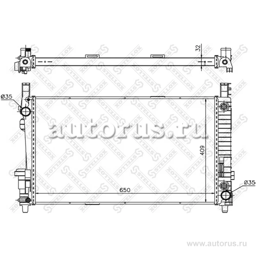 Радиатор системы охлаждения АКПП MB W169/W245 1.5/1.7/2.0i/CDi 04> STELLOX 10-25936-SX