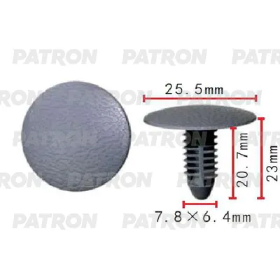 Клипса пластмассовая Ford применяемость: клипса нажимная (потолок) PATRON P371667
