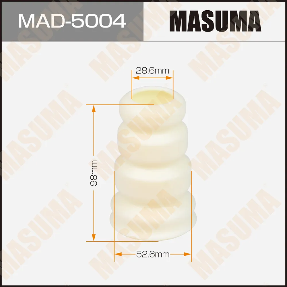 Отбойник амортизаторов, 52.6x28.6x98 MASUMA MAD5004