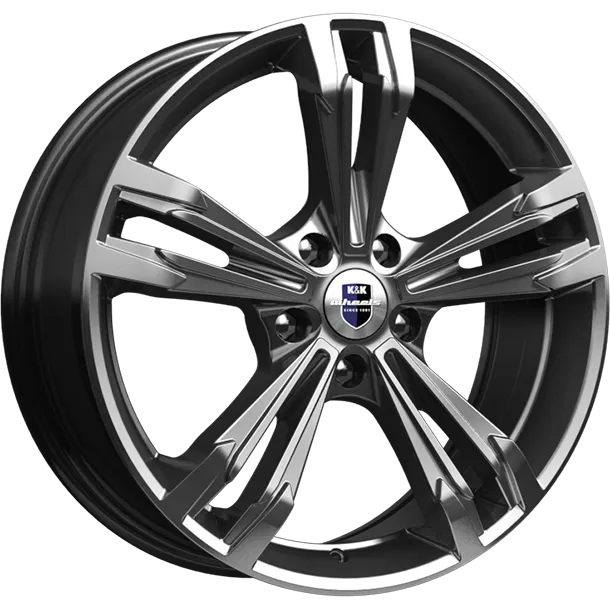 Диск литой R18 7J 5x112/66.6 ET40 КИК Каррера Дарк платинум 73079