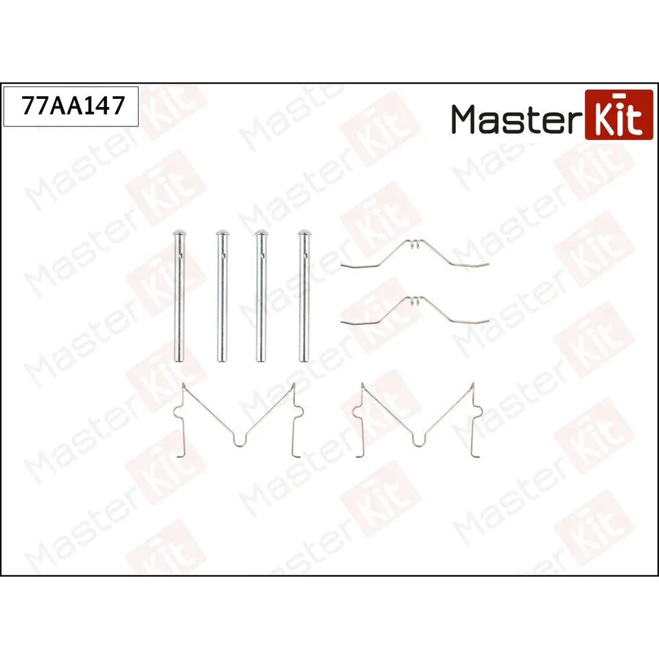 Комплект установочный тормозных колодок Mazda 323 C IV (BG) 1989 - 2000 MASTERKIT 77AA147