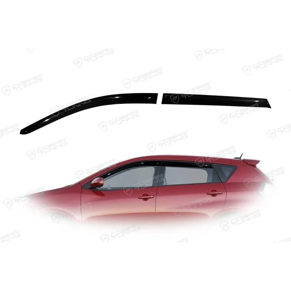 Дефлектора на окна Pontiak Vibe II 2008/Toyota Matrix 2008 деф.окон Cobra Tuning P20208