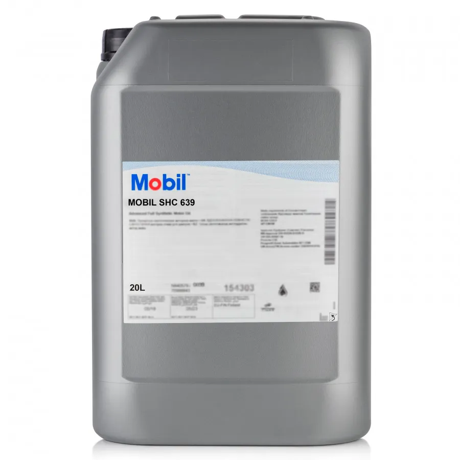 Масло индустриальное Mobil SHC 639 синтетическое 20 л 151865