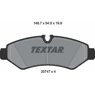 Колодки задние MB 3/4/5T-Sprinter 2018-> TEXTAR 2074701