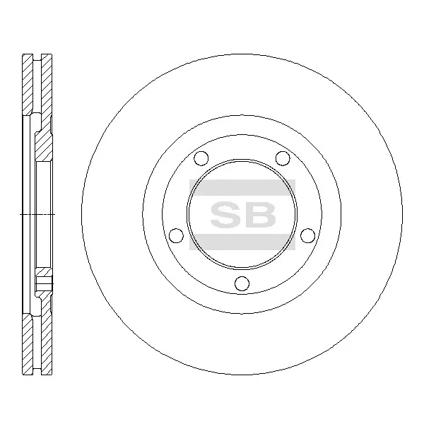 Диск тормозной SANGSIN BRAKE SD2055