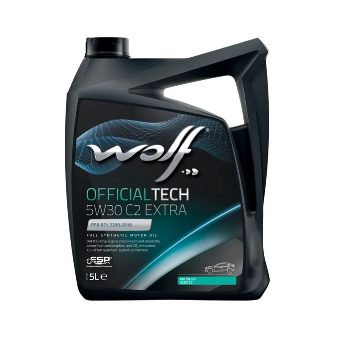 Масло моторное OFFICIALTECH 5W30 C2 EXTRA 5L Wolf Oil 8339776