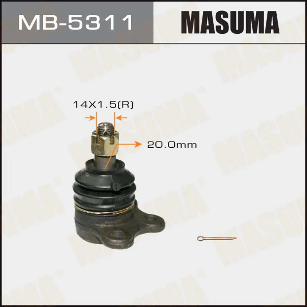 Опора шаровая ISUZU BIGHORN перед.верх. MASUMA MB5311