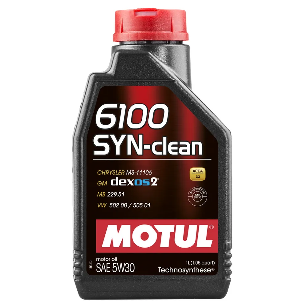 Масло моторное Motul 6100 SYN-CLEAN 5W-30 синтетическое 1 л 107947
