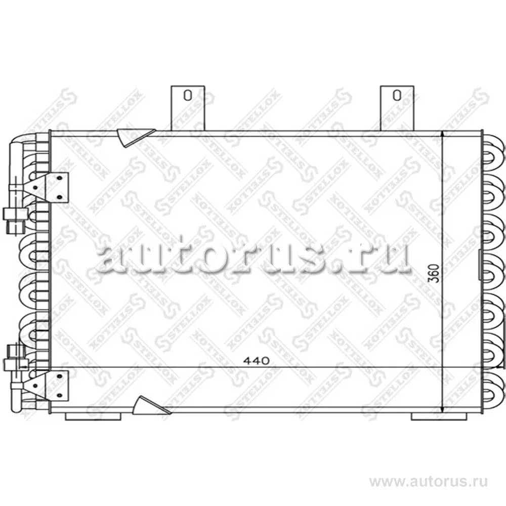Радиатор кондиционера BMW E34 1.8-2.5TD 88> STELLOX 10-45047-SX