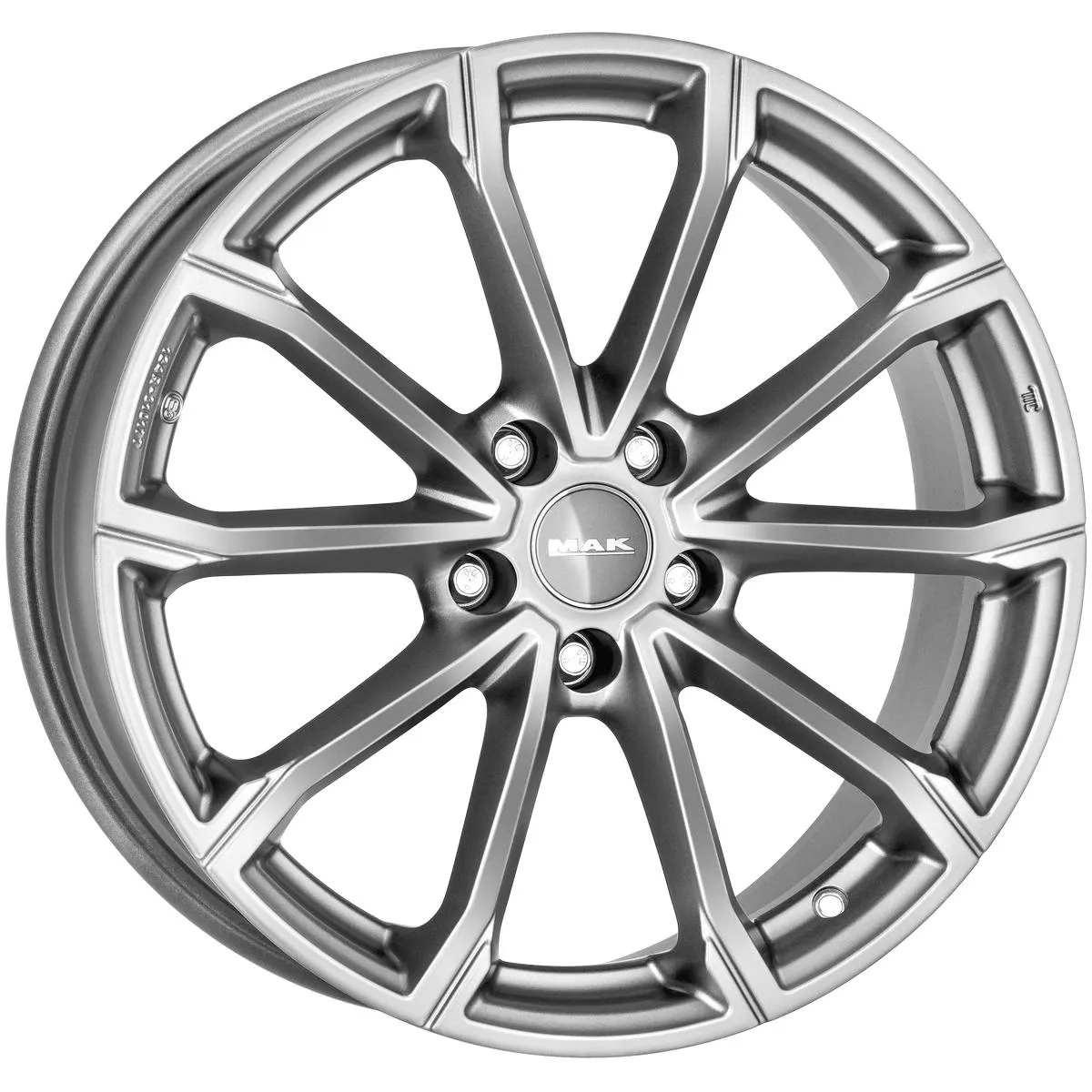 Диск литой R17 7.5J 5x112/57.1 ET49 MAK DaVinci Light Titan F7570BRTM49VE5X